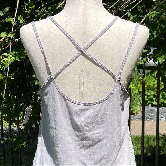 Aero Crochet Aztec Pattern Double Spaghetti Strap Criss-cross Open Back Camisole - Picture 9 of 16